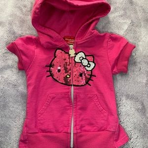 Hello Kitty sequin zipper up